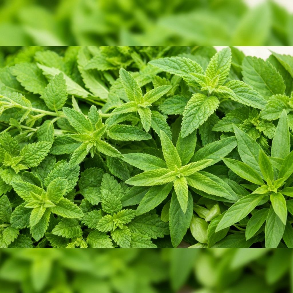 Green botanical essence and leafy ingredients